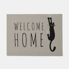 Tapete Gato Negro Engraçado Seguindo | Personalização do