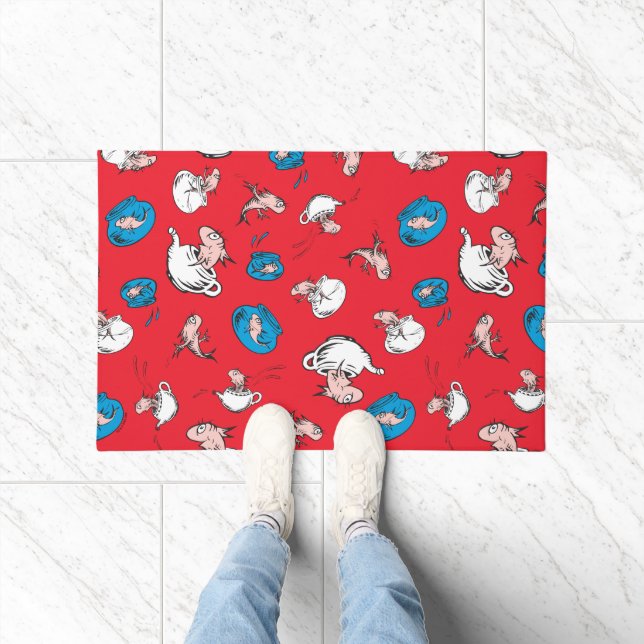 Tapete Gato No Chapéu | O Padrão Vermelho Do Peixe (Interior)