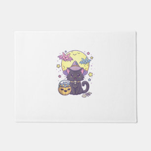 Tapete Gato Preto de Halloween, Gato Grito, Gótico de Pas