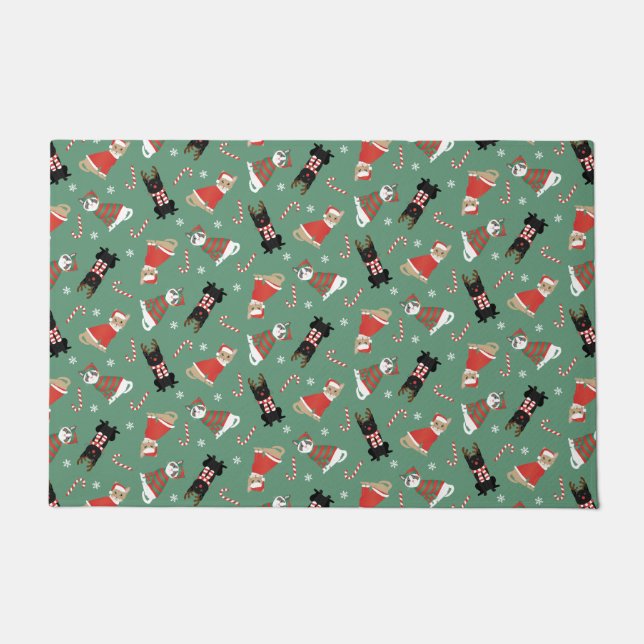 Tapete Gatos de Natal (Frente)