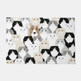 Tapete Gatos e Matriz de Portas de Cães