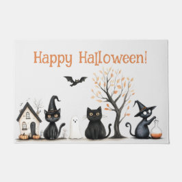 Tapete Gatos Negros "Feliz Halloween"