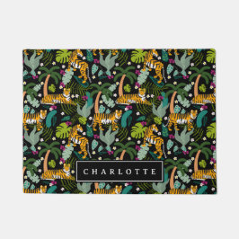 Tapete Gatos Safari da Selva Negra Tigre Tropical