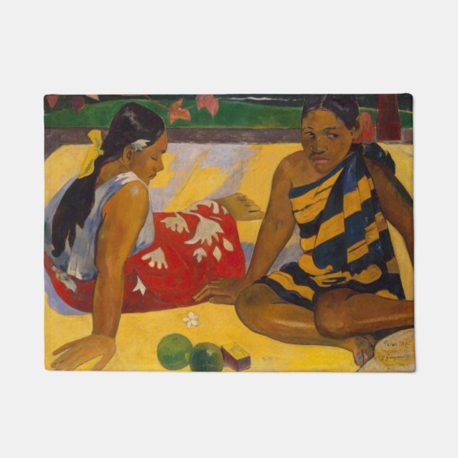 Tapete Gauguin French Polynesia Tahiti Women Painting (Frente)