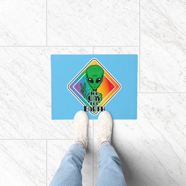 Tapete Gay Demais Para OVNI Alienígena Engraçado Da Terra (Interior)
