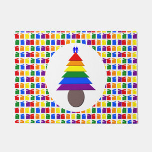 Tapete Gay Men Rainbow Christmas Tree and Presents