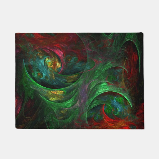 Tapete Genesis Abstrato Art Verde (Frente)