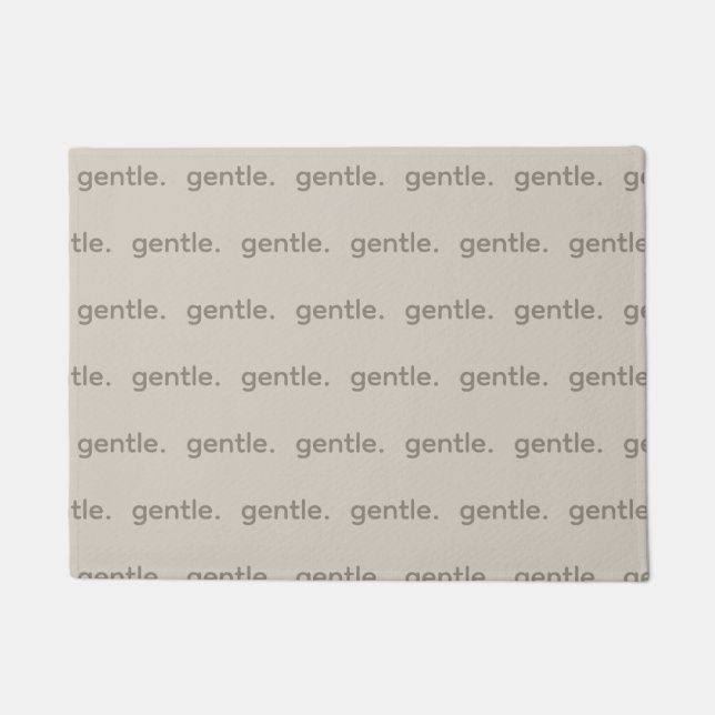 Tapete Gentle Repeated Word Pattern Cozy, Calm & Soft  (Frente)