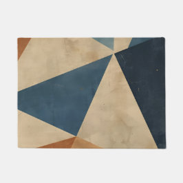 Tapete Geometric Pattern in Blues, Tans, and Rust