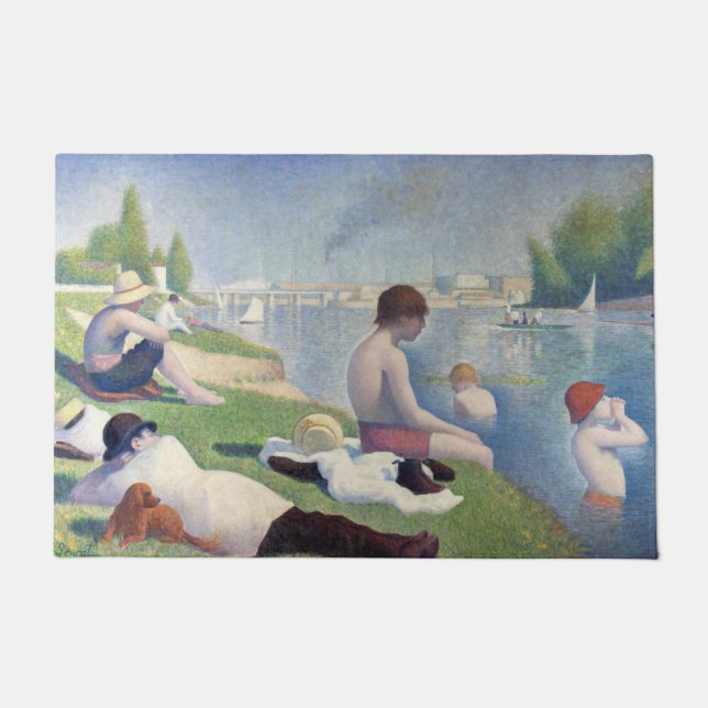 Tapete Georges Seurat - Bathers em Asnieres (Frente)