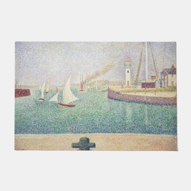 Tapete Georges Seurat - Entrada do porto de Honfleur (Frente)