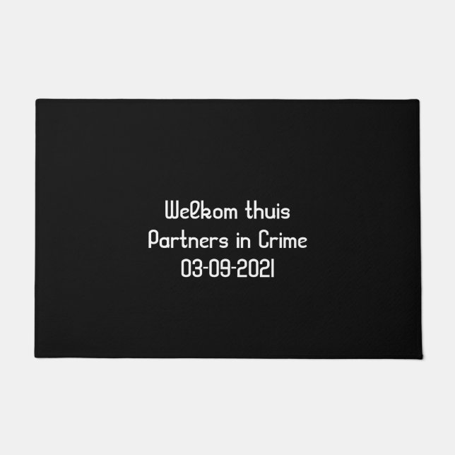 Tapete Geregistreerd partnerschap cadeau idee huis (Frente)