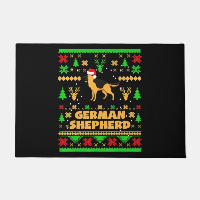 Tapete German Shepherd Christmas (Frente)