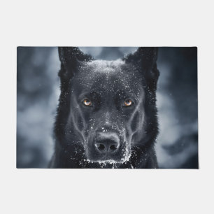 Tapete German shepherd Preto