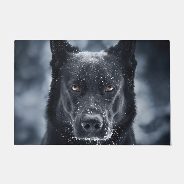 Tapete German shepherd Preto (Frente)