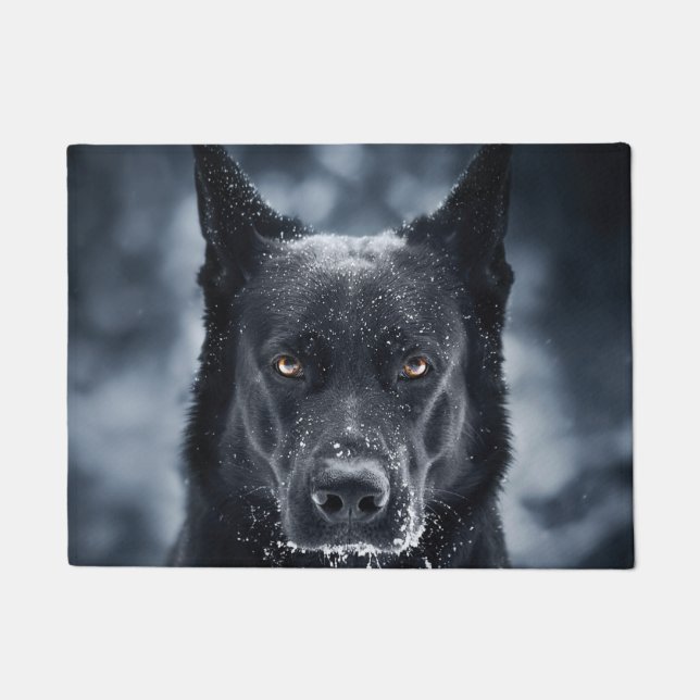 Tapete German shepherd Preto (Frente)