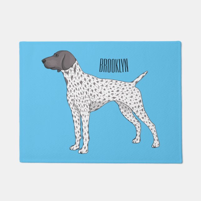 Tapete German Shorthaired Pointer dog cartoon  (Frente)