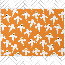 Tapete Ghost Laranja Bonito Halloween