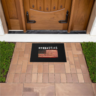 Tapete Ginástica Grunge Americana Bandeira EUA
