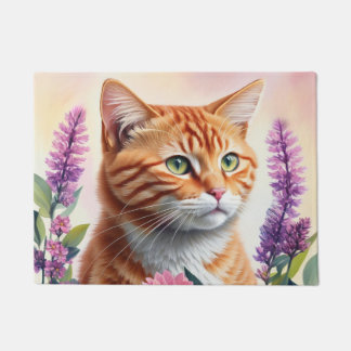 Tapete Ginger Cat Multicolor Flowers Art