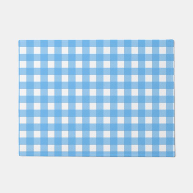 Tapete Gingham azul (Frente)