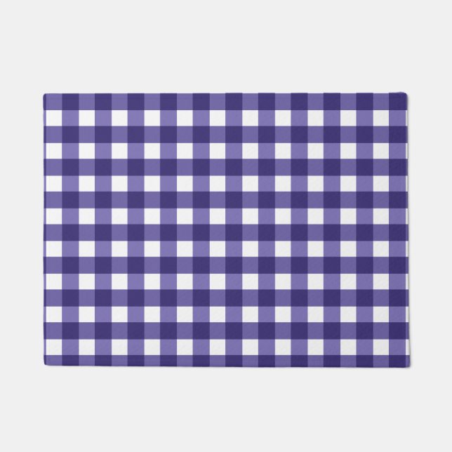 Tapete Gingham azul marinho (Frente)