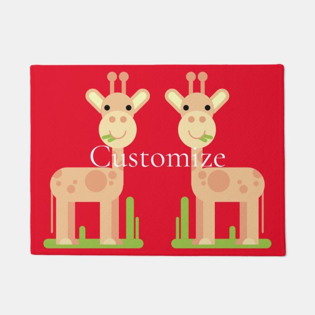 Tapete Girafa Bonita Maçando Thunder_Cove (Frente)