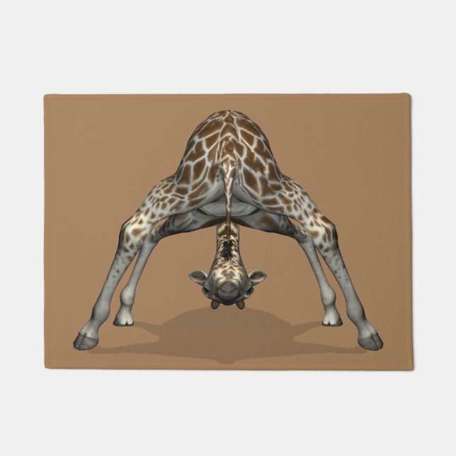 Tapete Girafa Infantil Engraçada (Frente)