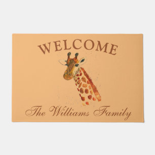 Tapete Giraffe Cujo Zoo Selvagem Selvagem Animal African