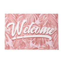 Girls Tropical Pink Palm deixa bem-vinda