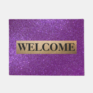 Tapete Girly Sparkly Royal Purple Glitter Monograma