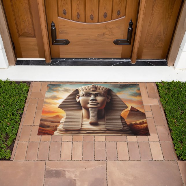 Tapete Giza Sphinx Head com Pirâmides no Egito Viagem (Ar livre)