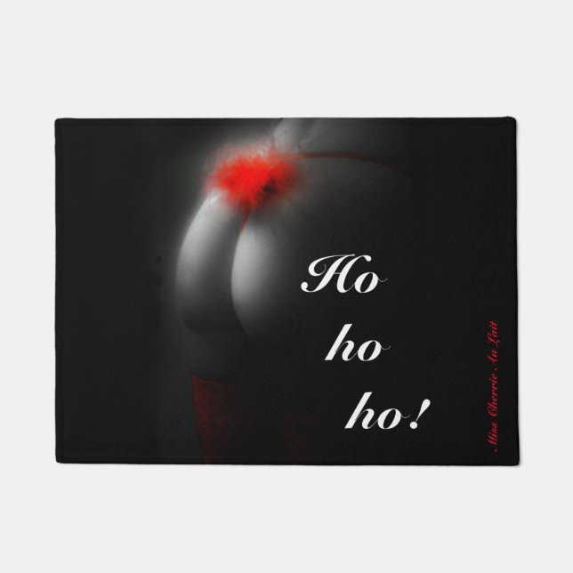 Tapete Glamor de Natal Sexy Babe Festivo Doormat (Frente)