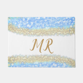 Tapete glitter dourado azul glitter glitter nome monogram
