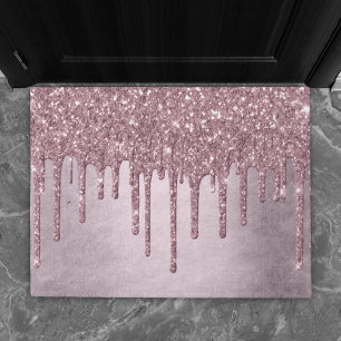 Tapete Glitter Rosa Girly Máquina Metálica