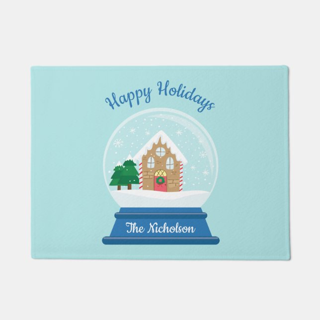 TAPETE GLOBO DE NEVE DE NATAL (Frente)