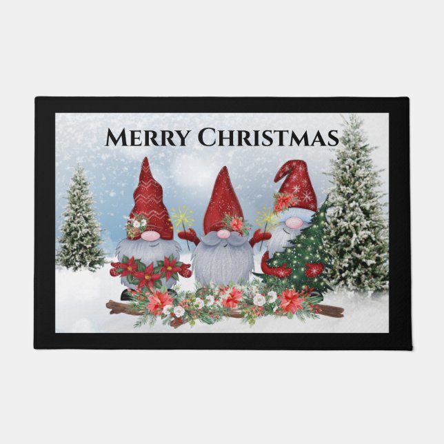 Tapete Gnome Christmas Doormat Mat (Frente)