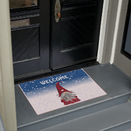 Tapete Gnomo Vermelho na Neve