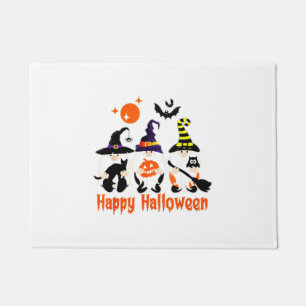Tapete Gnomos de Halloween Fofos Abóbora Outono