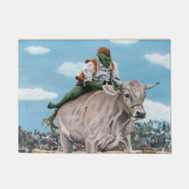 Tapete Goblin Rider Ox Racing Fantasy Art Door Mat