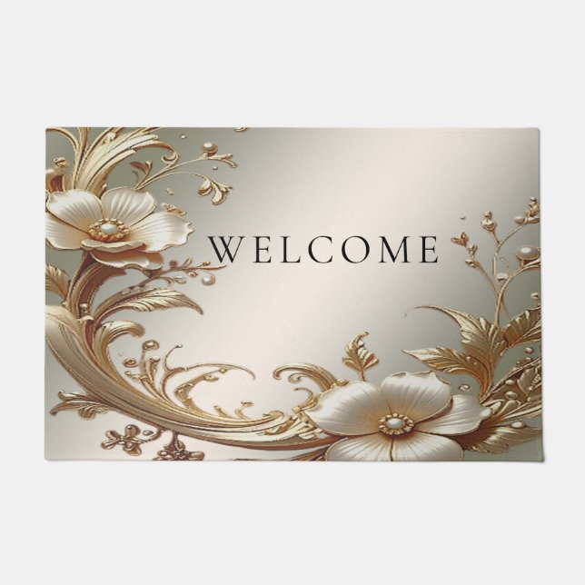 Tapete Gold Floral Doormat (Frente)