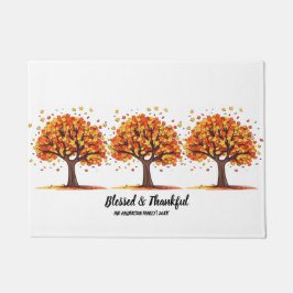 Tapete Golden Autumn Trees Happy Thanksgiving Greeting