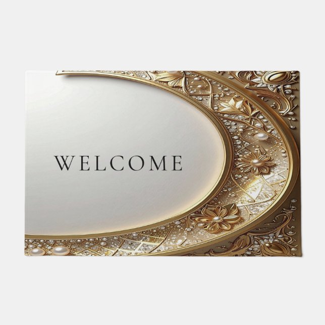 Tapete Golden Ornate Frame Doormat (Frente)