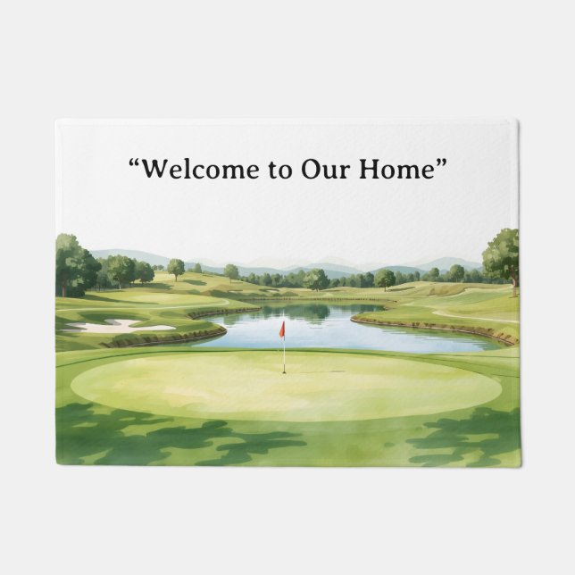 Tapete Golf Welcome to golfer home with golf course view (Frente)
