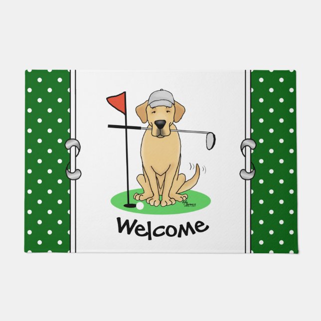 Tapete Golf Yellow Labrador Retriever (yel 3) Cachorro -  (Frente)