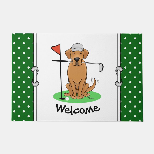 Tapete Golf Yellow Labrador Retriever (yel 5) Cachorro -  (Frente)
