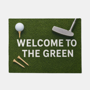 Tapete Golfe Bem-vindo ao green para golfista