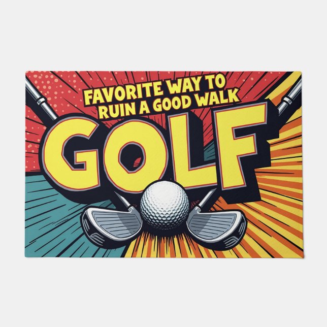 Tapete Golfe Bonito Como Arruinar Uma Boa Caminhada (Frente)