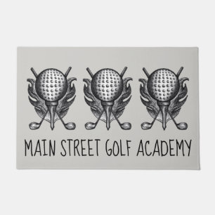 Tapete Golfe Personalizado de Golfe Course Ball Tee Clubs