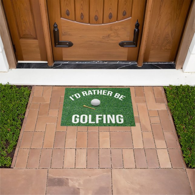 Tapete Golfe tem um ditado engraçado para o golfe (Ar livre)